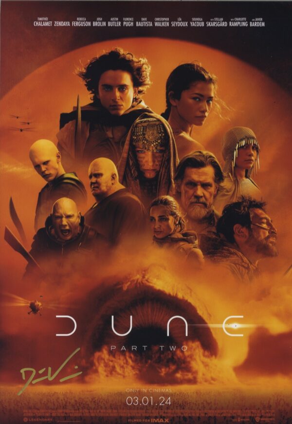 Denis Villeneuve signed dune photo.shanks autographs