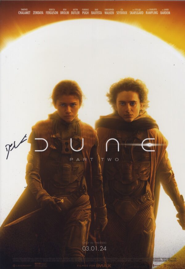 Denis Villeneuve signed dune photo.shanks autographs