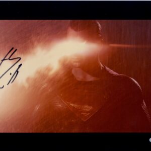 henry cavill signed superman photo.shanks autographs beckett