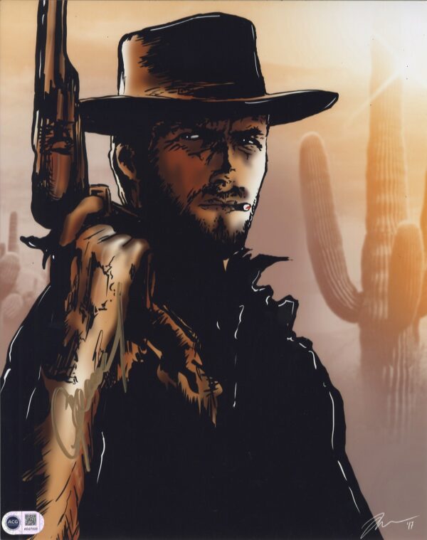 clint eastwood singed photo,western,ACG, shanks autographs