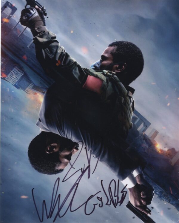 john david washington signed photo.shanks autographs