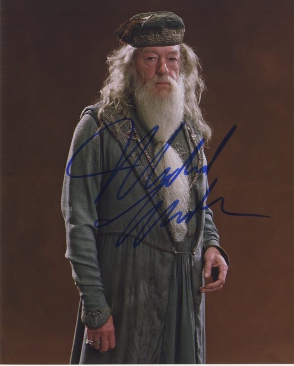 michael gambon signed albus dumbledore, harry potter.shanks autographs