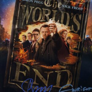 the worlds end signed edgar wright simon pegg photo.shanks autographs