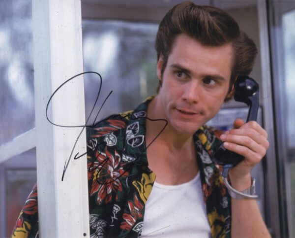 jim carrey signed photo.shanks autographs