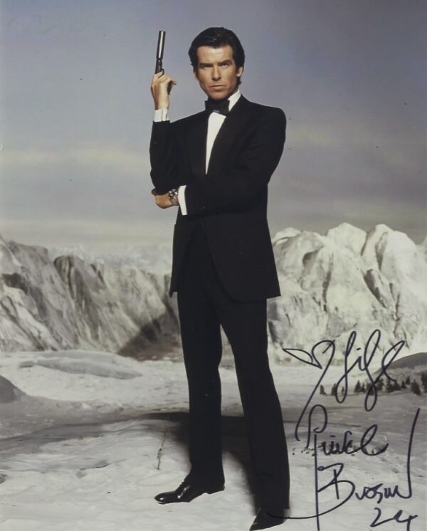 pierce Brosnan Signed 007 james bond .shanks Autographs