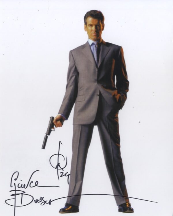 pierce Brosnan Signed 007 james bond .shanks Autographs