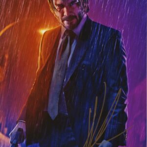 keanu reeves john wick signed photo.shanks autographs.aftal authentication