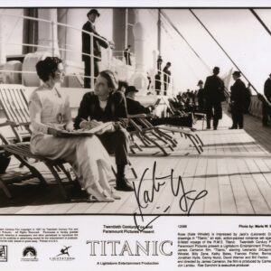 kate winslet signed photo,aftal authentication titanic