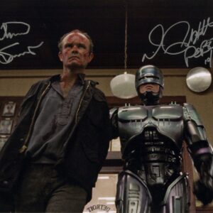 Kurtwood Smith Peter weller , robocop signed photo combo aftal, shanks autographs