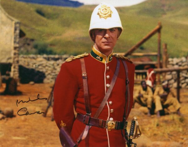 michael caine singed photo.shanks autographs