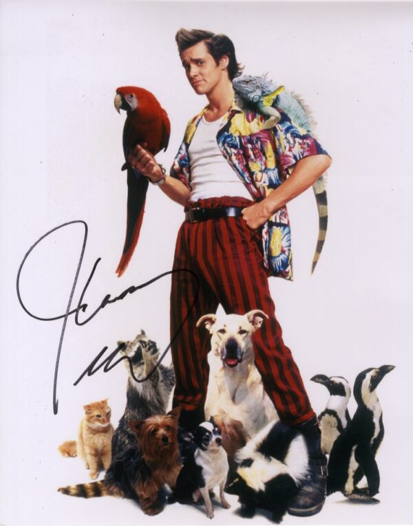 jim carrey signed photo 11x14.shanks autographs