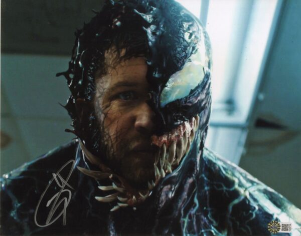 tom hardy venom sighned photo aftal,shanks autographs