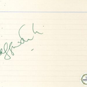 maggie smith signed 6x4 index card aftal