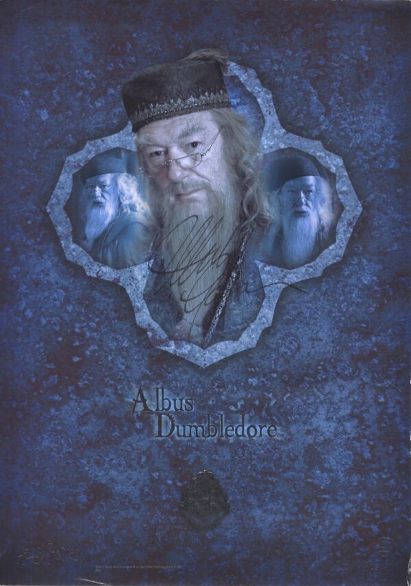 lithograpg michael gambon harry potter signed .shanks autographs