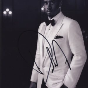 p.diddy,sean combs,puff daddy.signed photo aftal.shanks autographs