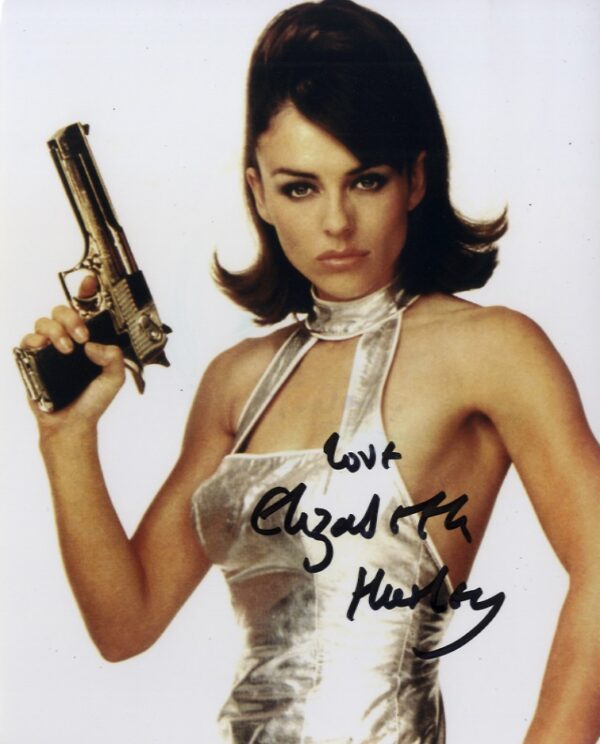 elizabeth Hurley signed photo.shanks autographs