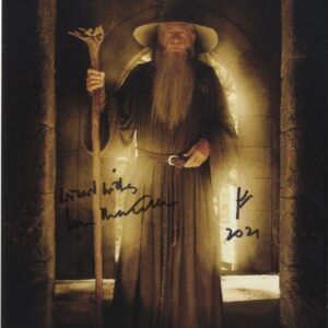 ian mckellen gandalf signed photo.shanks autographs