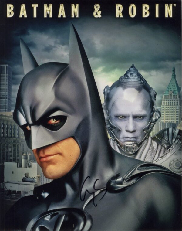 george clooney BATMAN Signed photograph.shanks autographs