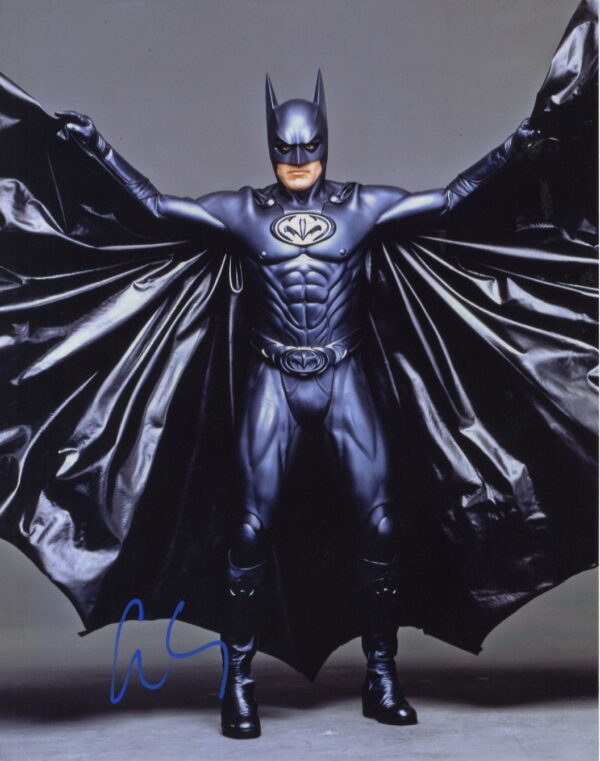 george clooney BATMAN Signed photograph.shanks autographs