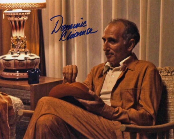 Dominic chianese signed 8x10 photo,sopranos,godfather.Shanks Autographs
