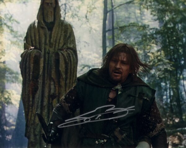 sean bean signed boromir lord of the rings 8x10.shanks autographs