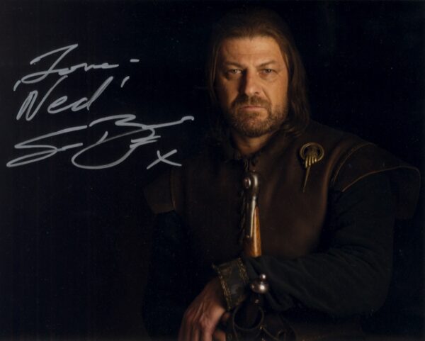 sean bean signed Game of thrones 8x10.shanks autographs