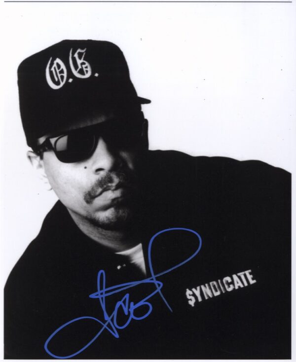 ice t signed photo.shanks autographs