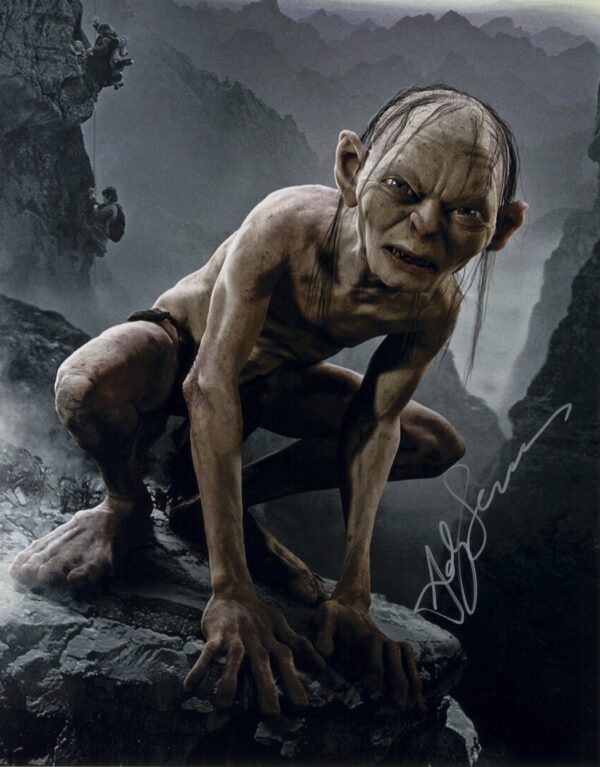 andy serkis signed photograph. shanks autographs