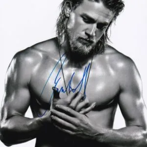 charlie hunnam signed photo. shanks autographs