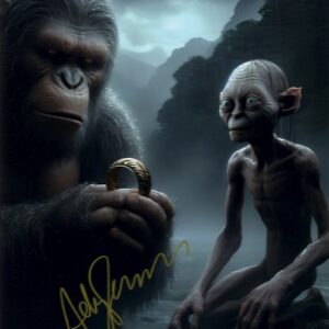 andy serkis signed photograph. shanks autographs