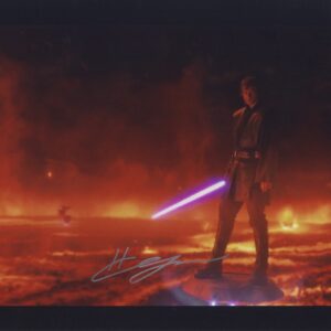 revenge of the sith hayden christensen signed anakin skywalker/vader photograph.shanks autographs