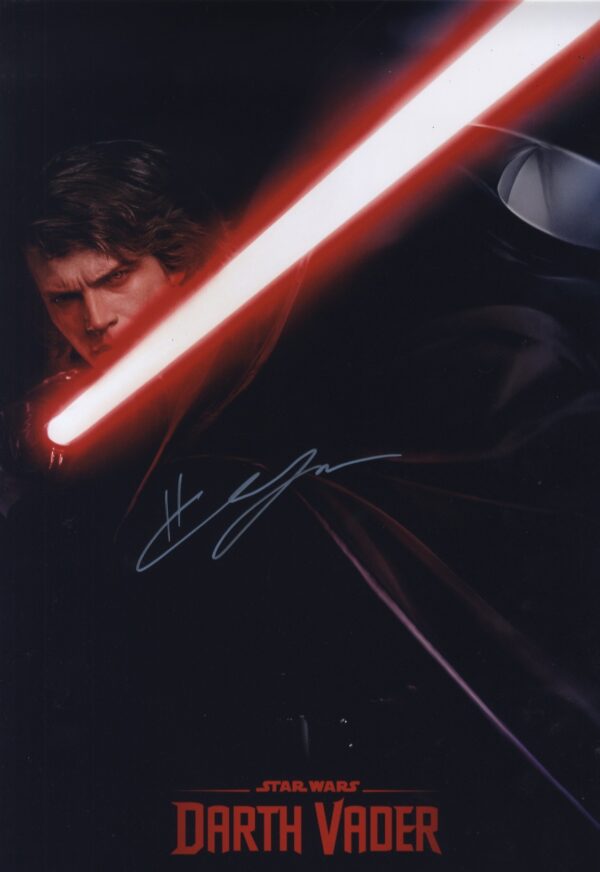 hayden christensen signed photograph .shanks autographs