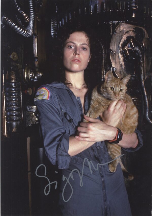 sigourney weaver signed photograph.shanks autographs