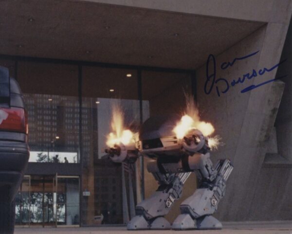Jon Davison signed Ed-209 robocop photo.shanks autographs