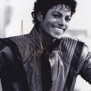 THIRLLER MICHAEL JACKSON Signed 11x14 photograph.shanks autographs