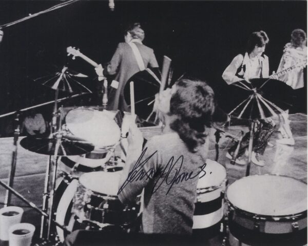 Kenney jones The Who signed photo. shanks autographs