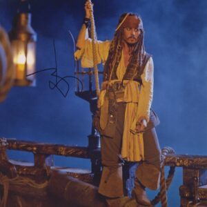 JOHNNY DEPP SIGNED PHOTO. SHANKS AUTOGRAPHS
