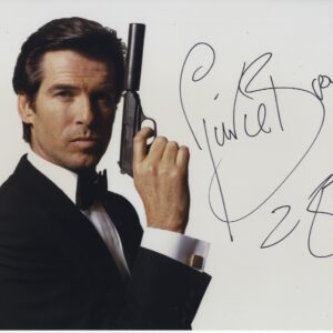 007 pierce brosnan signed photo.shanks aitographs