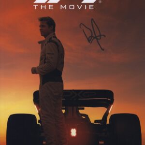 brad pitt signed f1 photo.shanks autographs