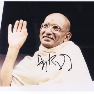 ben kingsley signed photo.shanks autographs