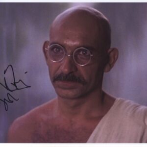 ben kingsley signed photo.shanks autographs