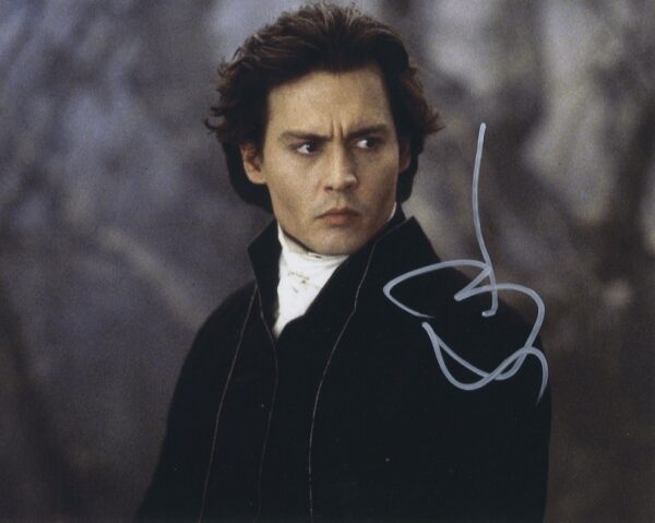 JOHNNY DEPP SIGNED PHOTO. SHANKS AUTOGRAPHS