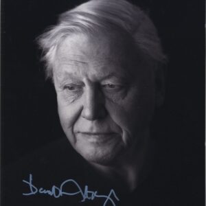 David Attenborough signed photo.shanks autographs