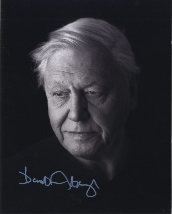 David Attenborough signed photo.shanks autographs