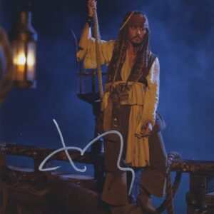 JOHNNY DEPP SIGNED PHOTO. SHANKS AUTOGRAPHS