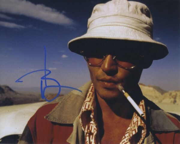 JOHNNY DEPP SIGNED PHOTO. SHANKS AUTOGRAPHS