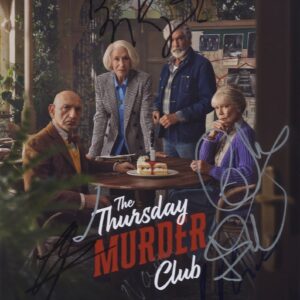Thursday murder club signed photo ben kingsley