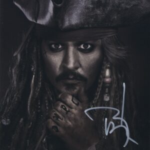 Johnny depp signed photo.shanks autographs