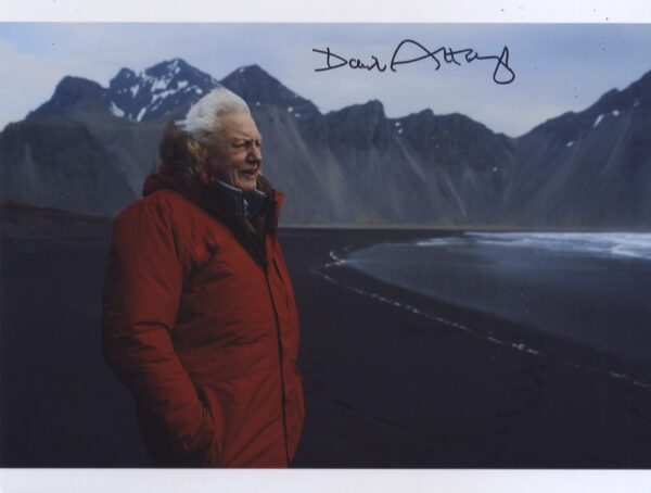 David Attenborough signed photo.shanks autographs