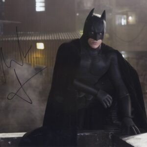 christian bale signed photo batman, shanks autogrpahs